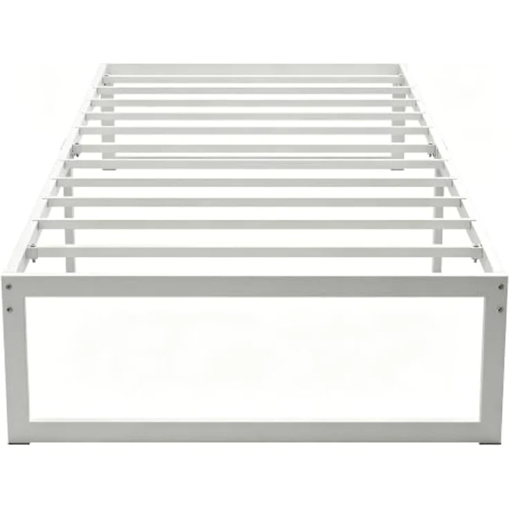 HOMCOM Bettgestell Bett Bettrahmen mit praktischem Stauraum (Set, 2-tlg, Bettgestell mit Aufbauanleitung), ohne Kopfteil, viel Stauraum, schnelle Montage – Bild 1