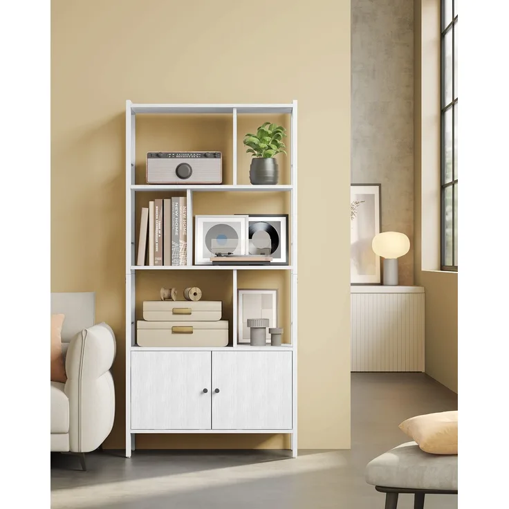Vasagle Bücherregal, Bücherschrank mit 4 offenen Regalebenen, Regal