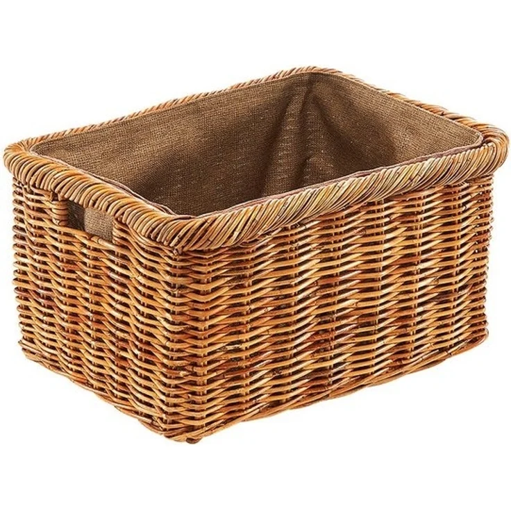 Kobolo Kaminholzkorb Holzkorb Rattan lacak mit abnehmbarem Leinenstoff – Bild 4