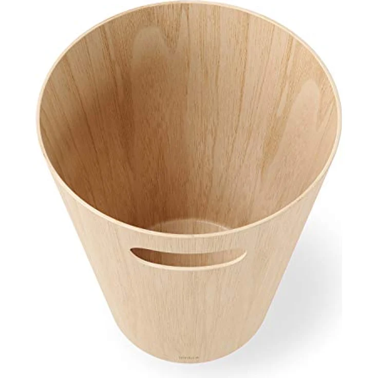 Umbra Woodrow Abfalleimer – Zweifarbiger Holz Papierkorb für Büro, Badezimmer, Wohnzimmer und Mehr, 7,5l Fassungsvermögen, Natur, – Bild 15