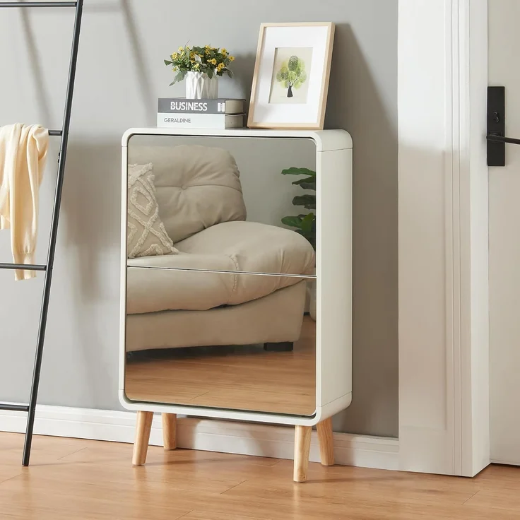Schuhkipper Aure 96x63x24 cm Weiß [en. casa] – Bild 2