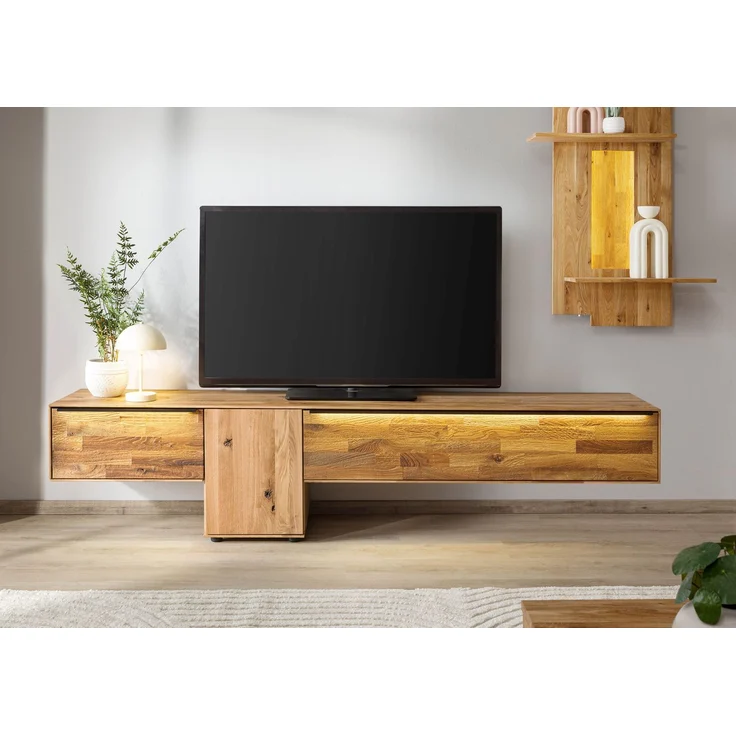 Lowboard Wildeiche 240x43x55 natur geölt WIEN #208 – Bild 10