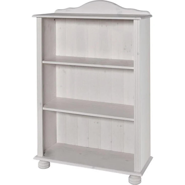 Mette Bücherregal Kiefer Weiß, 77 x 31 x 116 cm, im Landhausstil