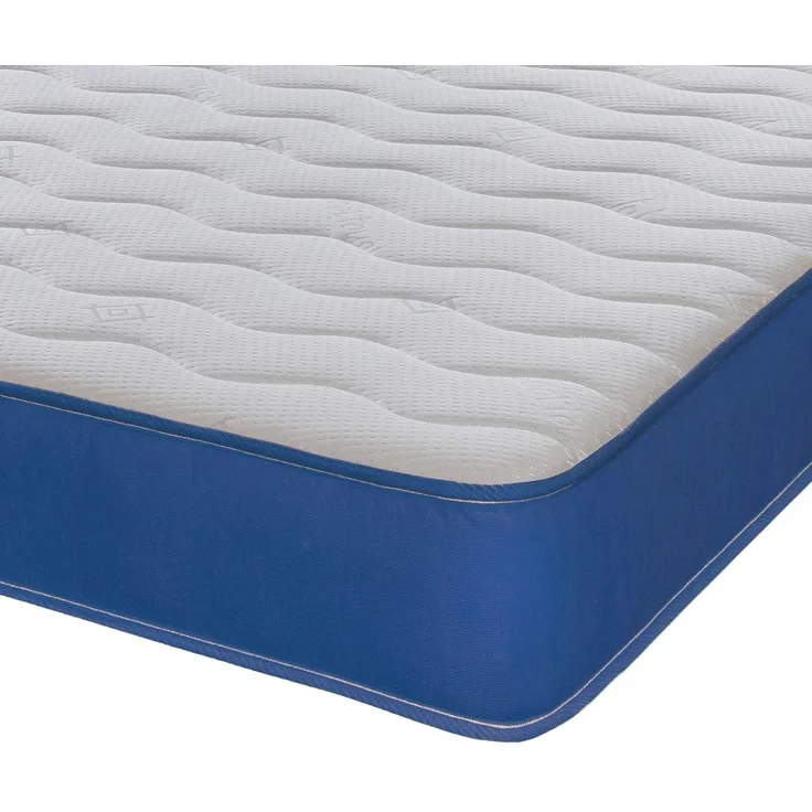 eXtreme comfort ltd Cooltouch Colours Ocean Blue Wave Hybrid-Matratze mit Memory-Schaum und Pinna-Coil-Federkernmatratze mit Ozeanblauem Rand, 18 cm tief, 75x190 cm