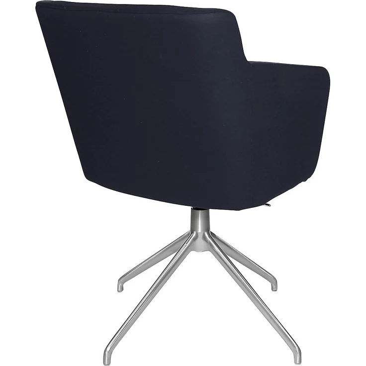 TOPSTAR | Besuchersessel SFH | 3D-Sitzgelenk und Aluminium-Fußkreuz | dunkelblau – Bild 4