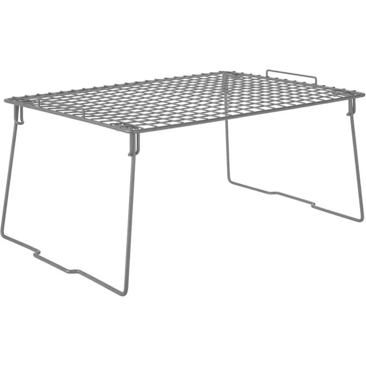 Regaleinsatz stapelbar grau Schrankregal Schrankeinsatz Organizer Regal mDesign – Bild 3