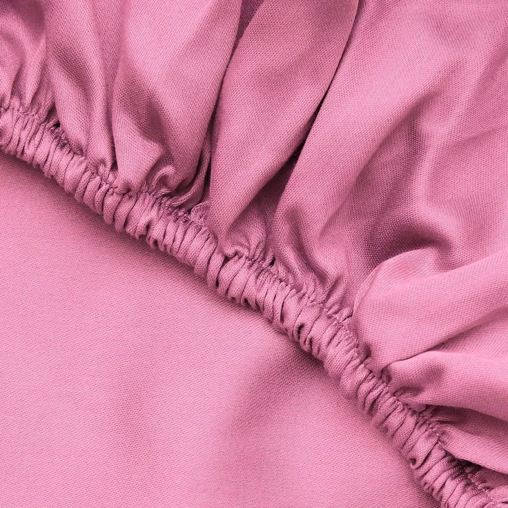 L'essentiel Maison 'Pink' Ranforce King Spannbettlaken (FR) (IT) (ES) (DE), Rosa, 200+30 x 160 cm – Bild 3