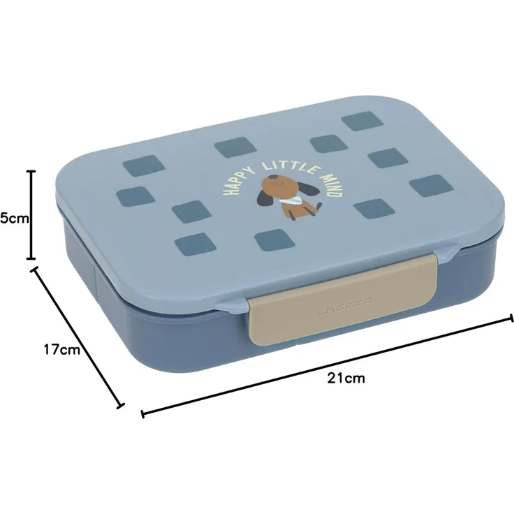 LÄSSIG Lunchbox Pattern Party Bento-Lunchbox blue, Polyprophylen (PP), Silikon, (1-tlg) – Bild 6