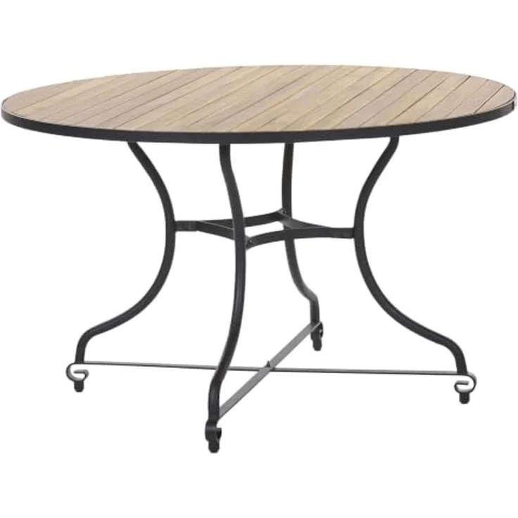 Gartentisch LASCARI 120 cm 120 cm Akazienholz Hellbraun – Bild 1