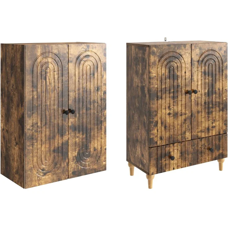 vidaXL Schrankset 2 pcs 66 x 34,5 x 95 cm Holzwerkstoff 3416435 – Bild 3
