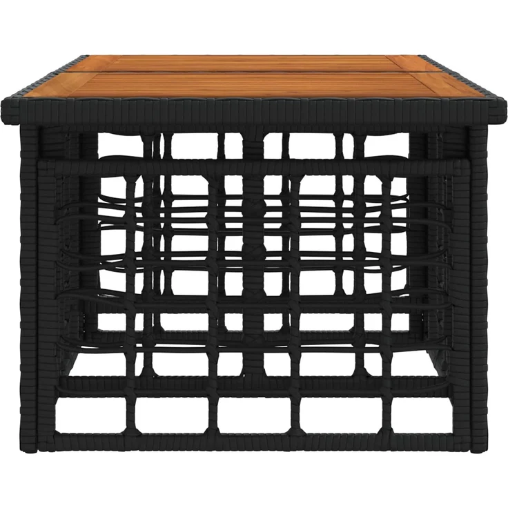 vidaXL Gartentisch Schwarz und Natur 100 x 55 x 37 cm 42035141 – Bild 4