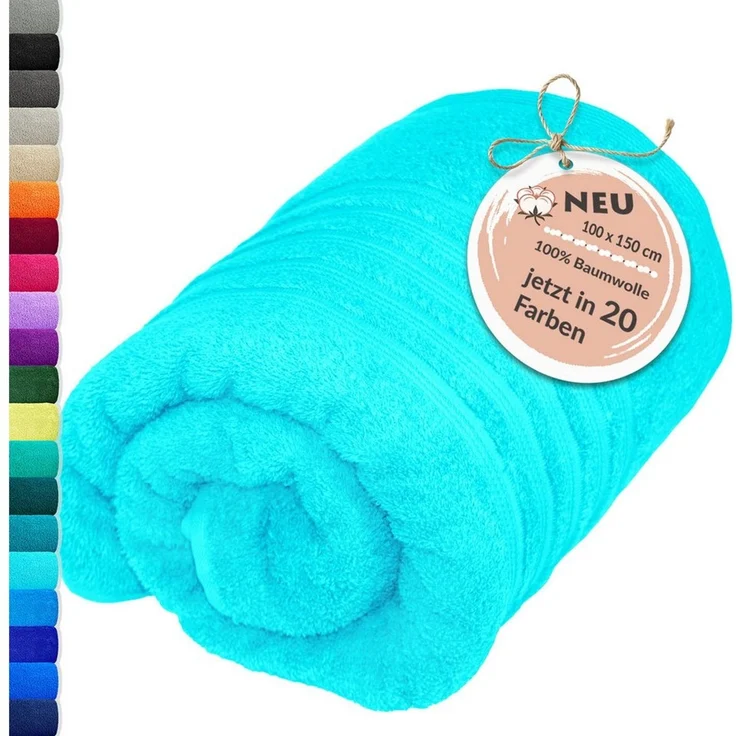 Lashuma Badetuch - XXL Handtuch London, Frottee (1-St), großes Badehandtuch - Duschtuch 100x150 cm für Damen & Herren