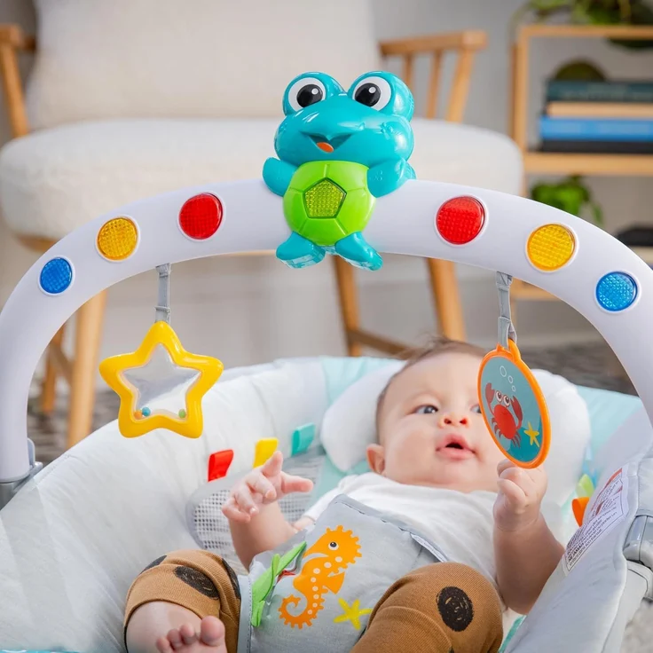 Baby Einstein, Ocean Explorers Musikalische Babywippe Babyschaukel, Kick to It Neptune, Unisex, fr Kinder von 0-6 Monaten bis zu 9kg – Bild 10