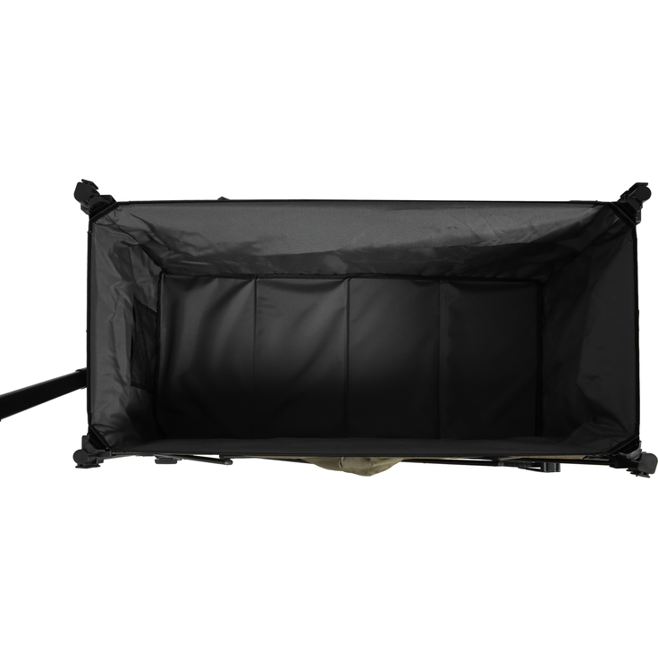 Faltbarer Bollerwagen 300L mit All-Terrain-Rädern, 109x53x83 cm, 100 kg, Armee-Grün – Bild 5