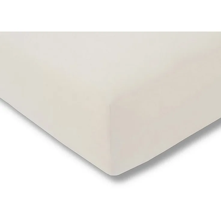 Estella Zwirnjersey Spannbetttuch für Boxspring Topper 100x200x7 cm elfenbein (110)