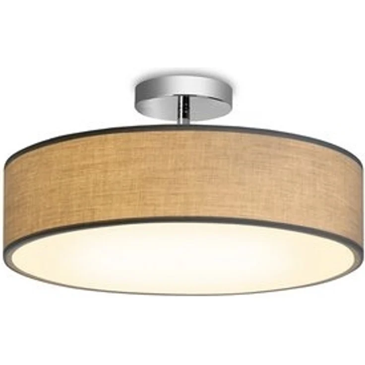 Zedelmaier Lampenschirm Deckenlampe Deckenleuchte mit Stoff-Lampenschirm, Wohnzimmerlampe Schlafzimmer Kinderzimmer Flur Lampe – Bild 6