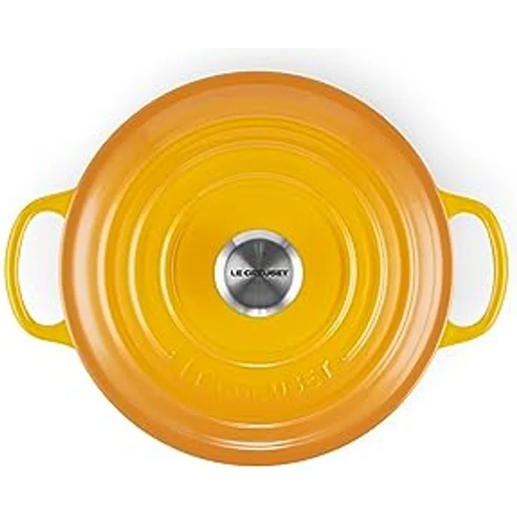 Le Creuset Signature Gusseisen-Bräter mit Deckel, Für alle Herdarten und Induktion geeignet, Rund, Nectar, 20,0 cm, 2.4 – Bild 5