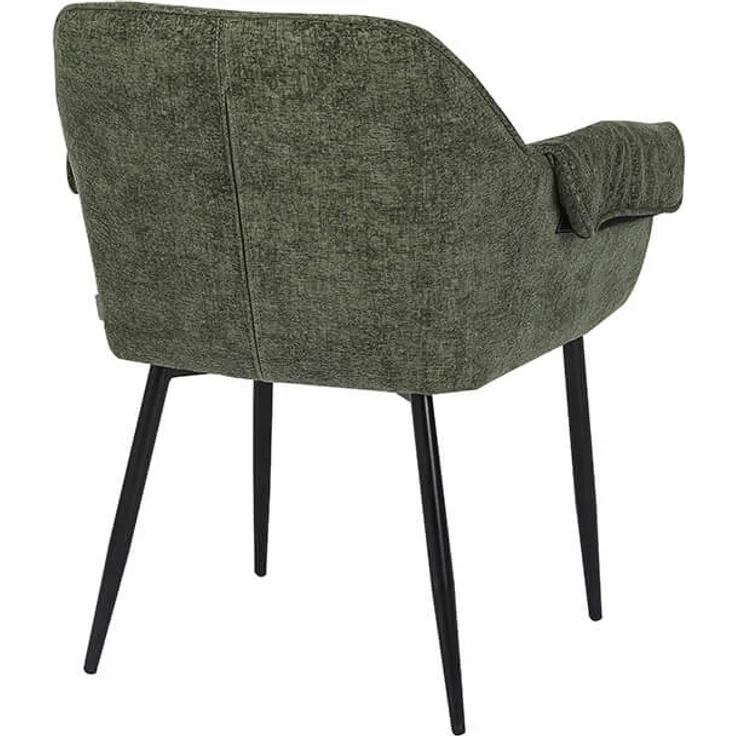 HOME DELUXE Esszimmerstuhl chenille CHENO - 1er Set Grün – Bild 7
