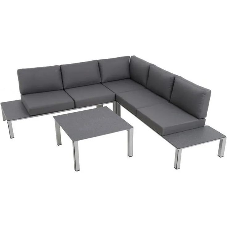 MWH Kedline Loungeset inkl. Kissen Aluminium