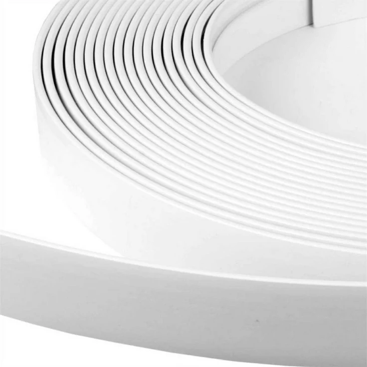 Bestlivings Gardinenschiene Blende für eine saubere Fensteroptik, geklemmt, Kunststoff, viele Farben & Holzoptiken, H5 cm, flexibel kürzbar – Bild 2