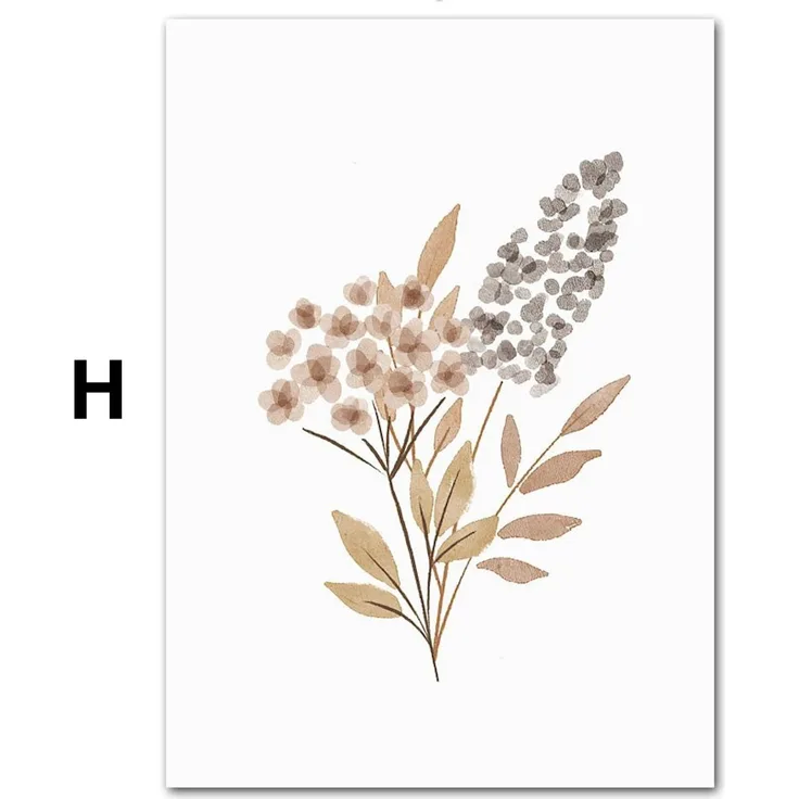 Poster Kinder süße Tiere im Boho Stil Nilpferd Elefant Löwe Regenbogen Sonne und Mond als Deko Print ohne Rahmen - H / 60X90cm