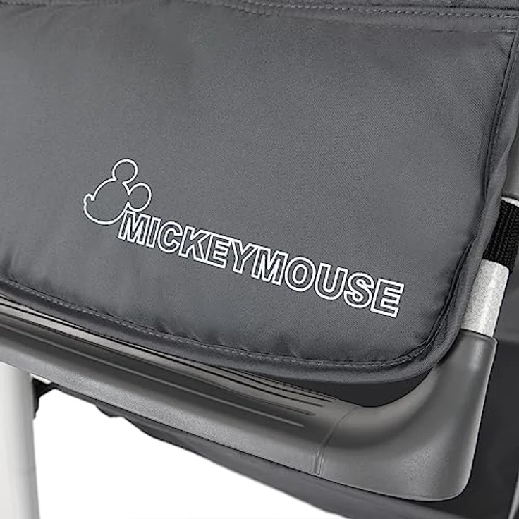 Hauck Disney Baby & Kinder Hochstuhl Sit N Relax, Set inkl. Höhenverstellbares Gestell mit Räder und Korb, Babyliege mit Spielbogen und Kindersitz mit Tablett, Klappbar, Mickey Cool Vibes Grau – Bild 4