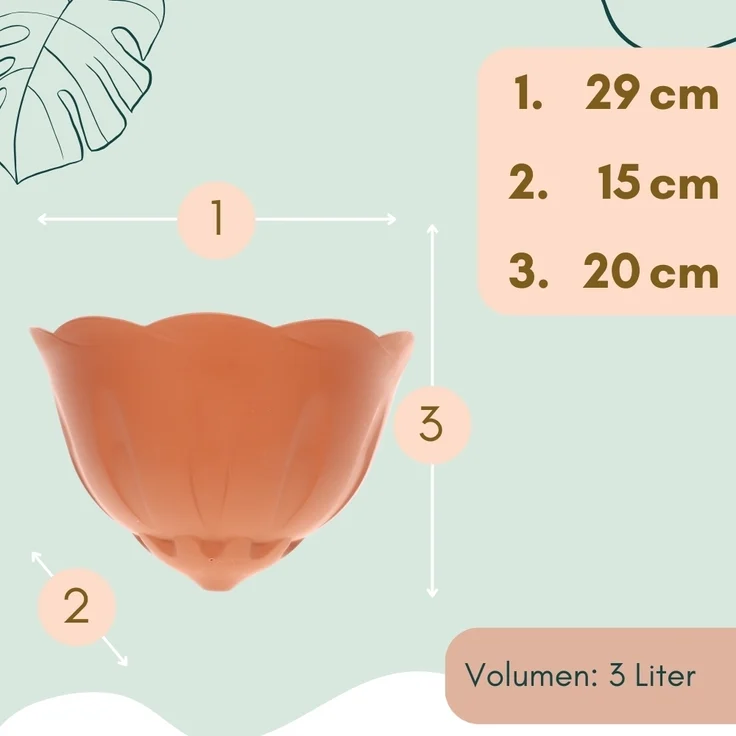 Blumentopf Wand Blumentopf Wandmontage Wandblumentopf Wandvasen für Pflanzen Wandhalterung Wandtopf Wandgefäß – Bild 3