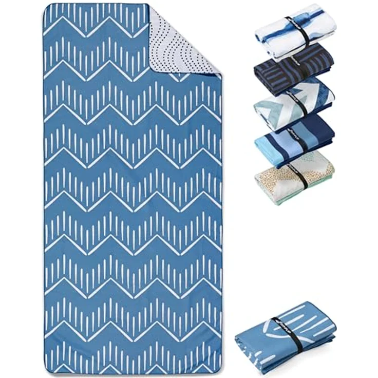 Fit-Flip Strandtuch XXL Mikrofaser leicht und schnelltrocknend, sandfrei und schmutzabweisend, 100% recycelte Materialien – Bild 1