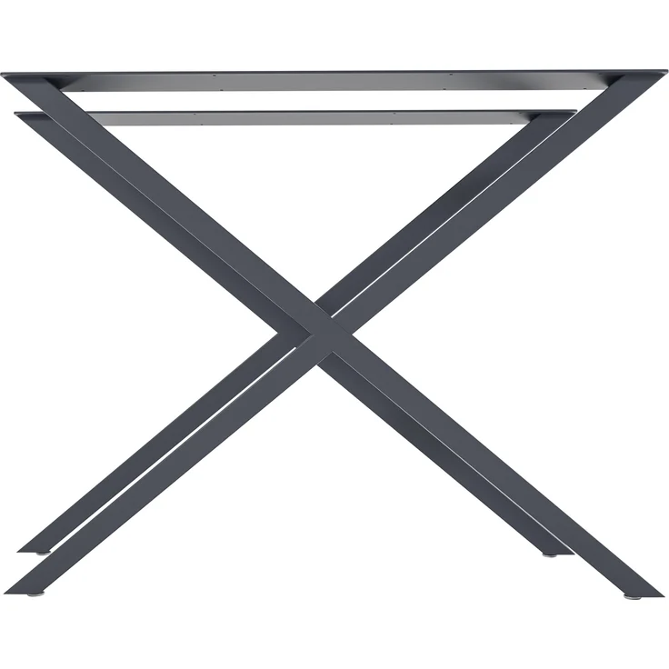 CLP 2er Set Tischbeine Swift aus Vierkantprofilen,grau L – Bild 4