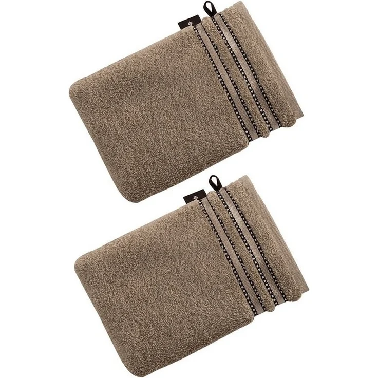 Vossen Handtücher Handtücher Collection Cult de Luxe, Frottier (Packung, 2-St), Vegan – Bild 1