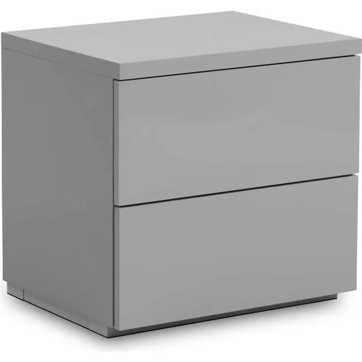 Julian Bowen Monaco Nachttisch mit 2 Schubladen, grau