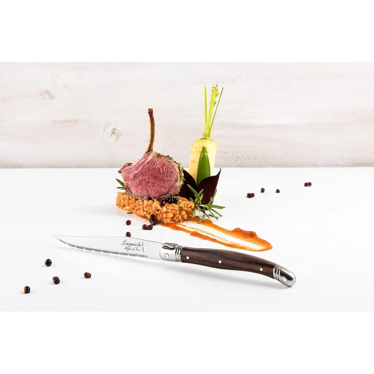 Laguiole Style de Vie Steakmesser LAGUIOLE STEAKMESSER SET "PREMIUM", Edelstahl Klinge, Messerset, Fa – Bild 7