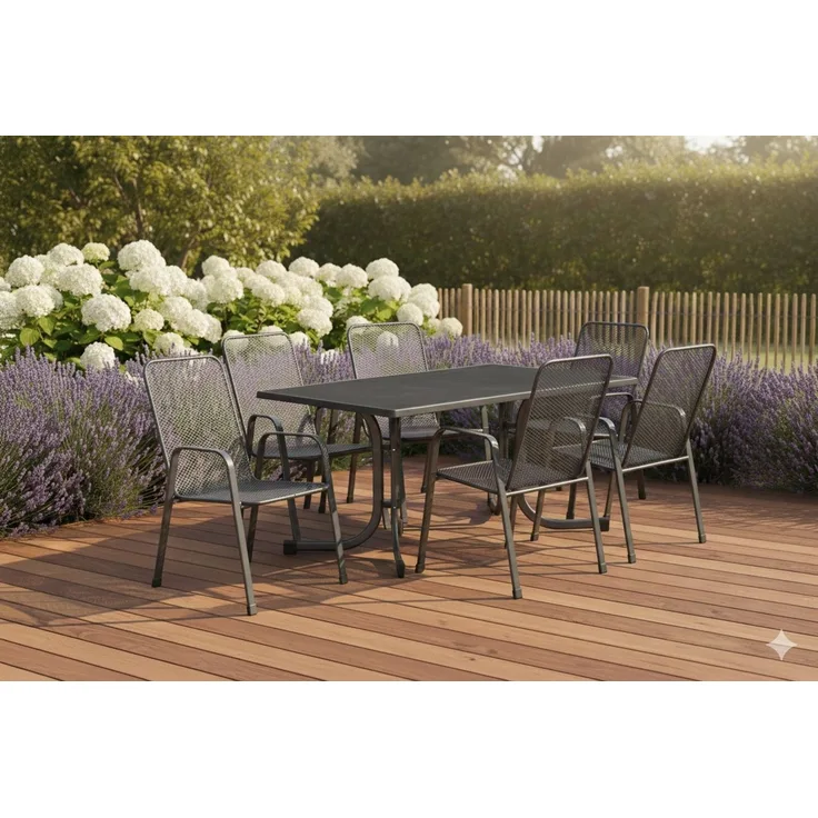 MFG Garten-Essgruppe Boulevard 6 Personen Metall anthrazit