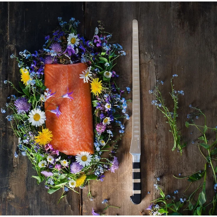 F. DICK Lachsmesser 1905 Küchenmesser Klinge 32 cm Messer X50CrMoV15 Stahl – Bild 6