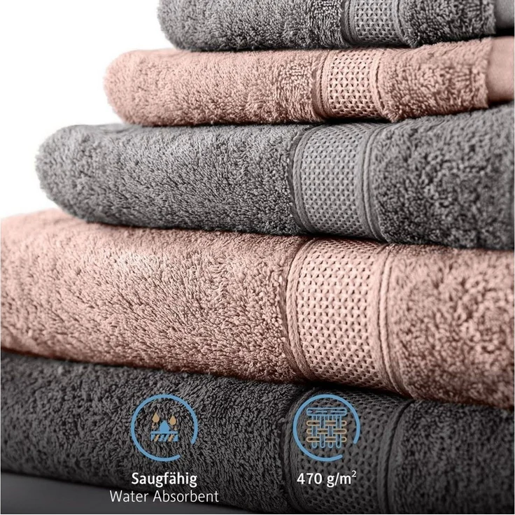 Komfortec Handtuch Set 50x100, Handtücher, Frottee (Packung, 8-St), 100% Baumwolle, Flauschig & Saugfähig, Weich, Towel – Bild 4