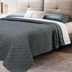 Woltu Tagesdecke, Bettüberwurf, aus Mikrofaser, Überwurfdecke für Bett