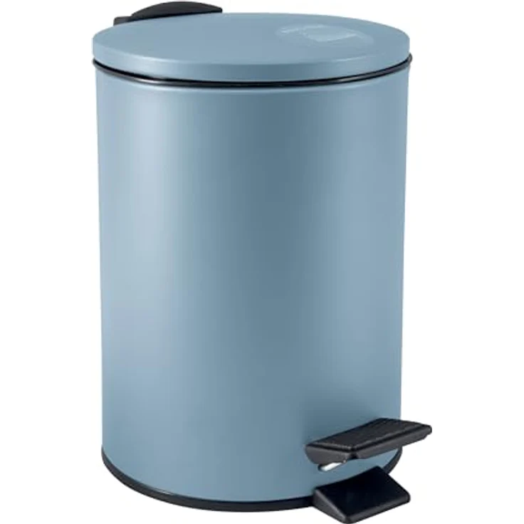 Spirella SP2285 Kosmetikeimer 3 Liter Edelstahl mit Absenkautomatik, Softclose und herausnehmbarem Inneneimer, blau – Bild 2