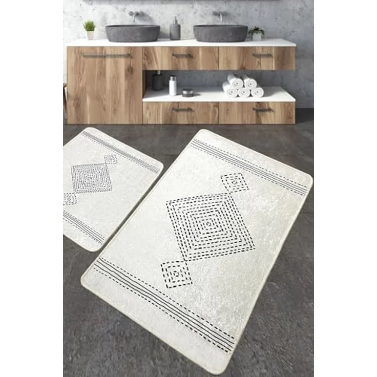 Mijolnir 'Tatiana' Badematten-Set (2-teilig), Mehrfarbig – Bild 2