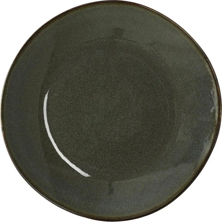 Mica Decorations Frühstücksteller Racco stoneware 2,5 x 20,5 cm grün – Bild 1