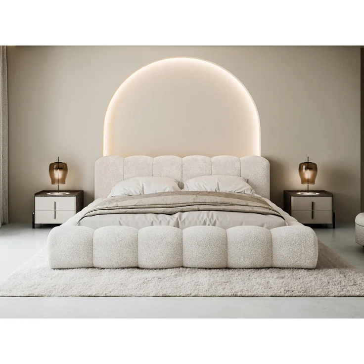 Compleo Polsterbett Designerbett, Wolkenbett, TOPSELLER, Modern Schlafzimmer, Made in EU, Wolkenbett modern – Bild 2