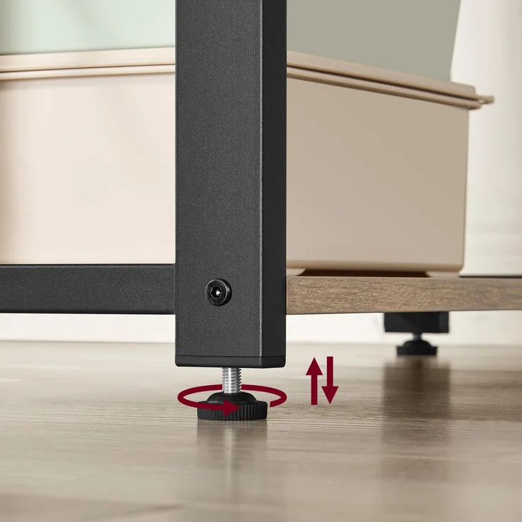 Valora Computertisch - Sonoma-Eiche mit 3 Ablagen, 120 cm – Bild 2