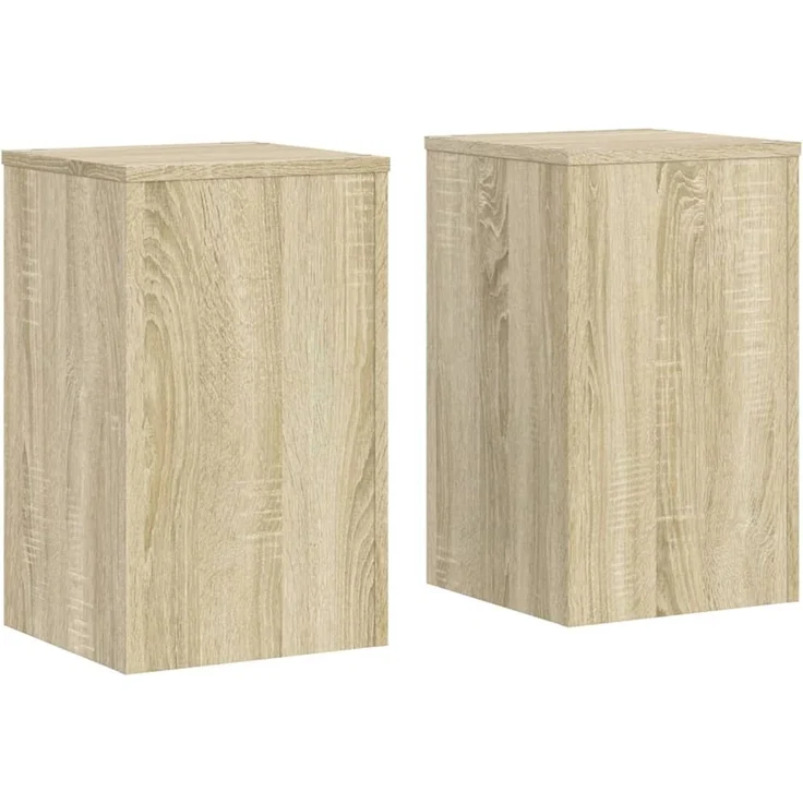 vidaXL Pflanzenständer 2 Stk. Sonoma-Eiche 30x30x50 cm Holzwerkstoff 852917 – Bild 2