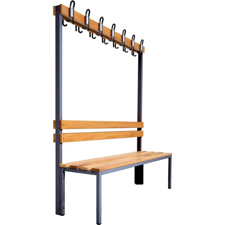 Garderobenbank einseitig 150 cm anthrazit – Bild 2