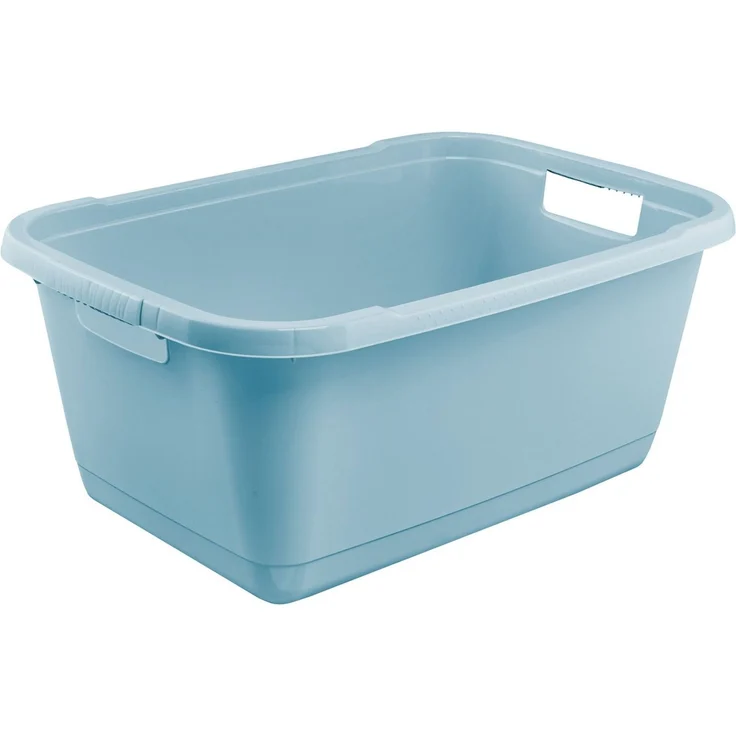 keeeper Wäschewanne aenna, 2er Set, 65 x 44 x 28 cm, 52 l (Set, 2 St), praktische Griffe, platzsparend ineinander nestbar – Bild 2