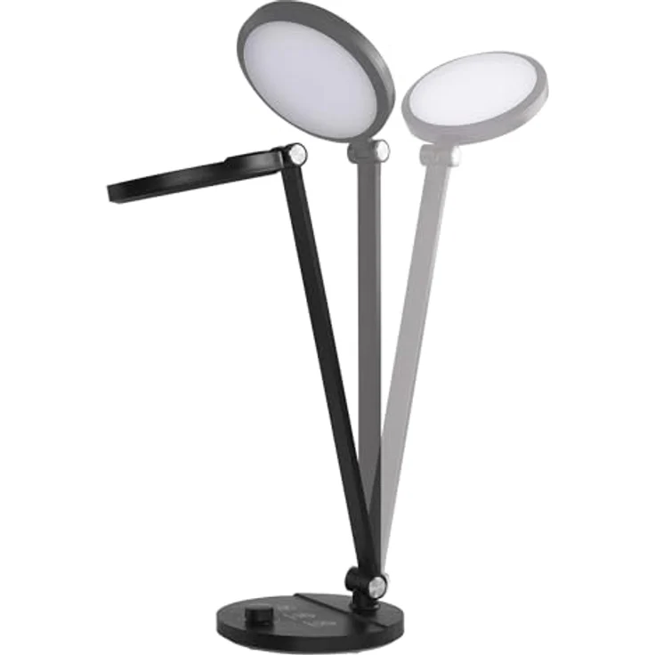 EMOS LED-Schreibtischlampe CHARLES, 80 LEDs, 7,6W, 550lm, klappbar, neigbar, einstellbare Farbtemperatur, schrittweises Dimmen, schwarz – Bild 4