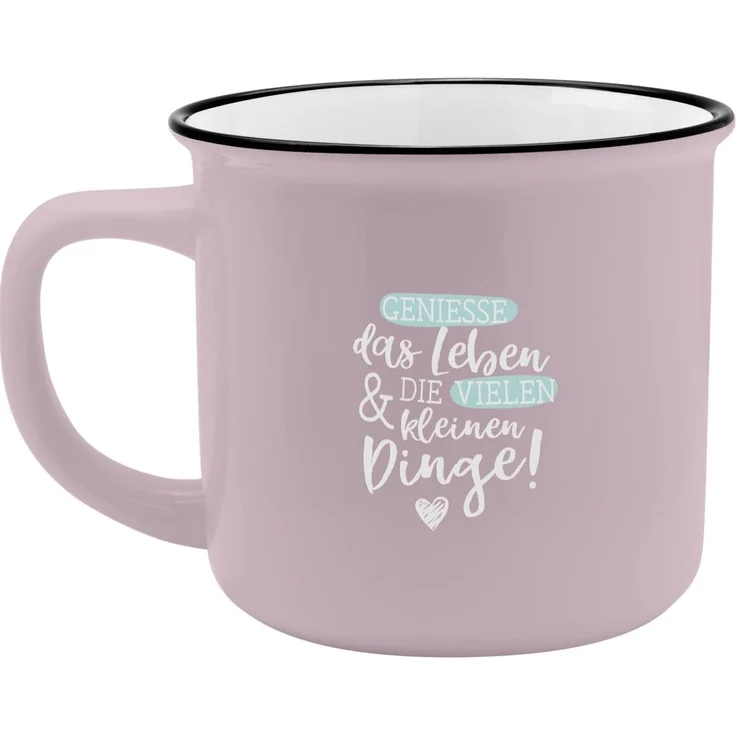 GRUSS & CO XL-Becher Motiv "Die kleinen Dinge" | Lieblingsbecher aus Porzellan, Tasse mit Spruch, 55 cl, mit Geschenkbanderole | Geschenk zum Geburtstag | 74179 – Bild 4
