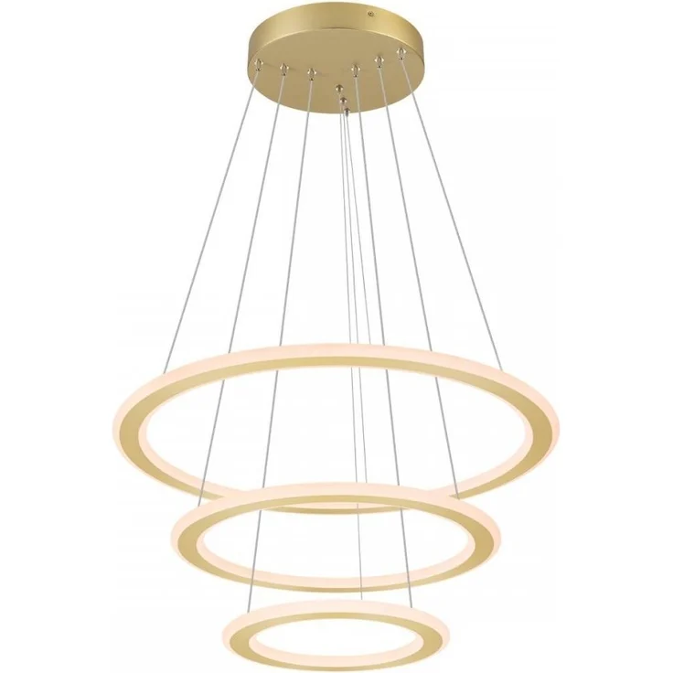 SLV 1007703 ONE FLAT Pendelleuchte triple 80cm 2700K 3000K DALI Touch messing – Bild 2