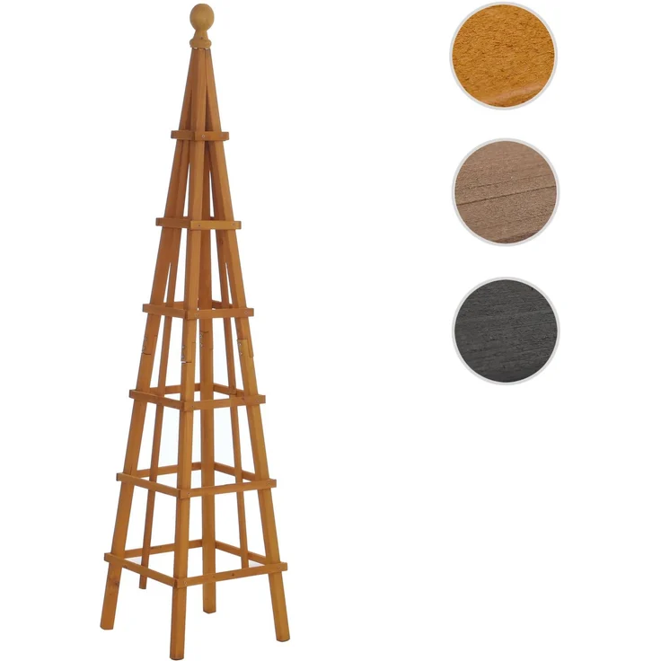 Rankgitter HWC-Q19, Pflanzgitter Klettergitter Rankhilfe Spalier Holz FSC®-zertifiziert 148x33x33cm ~ natur – Bild 9