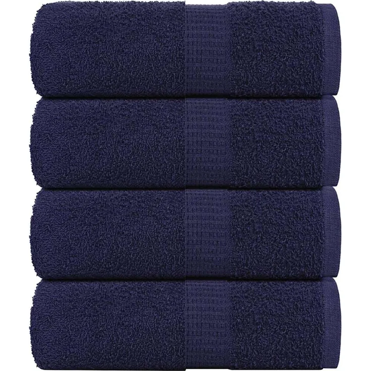 vidaXL Waschtücher FROGN 4 Stk. Marineblau 30x30 cm 360 g/m² 136777 – Bild 1