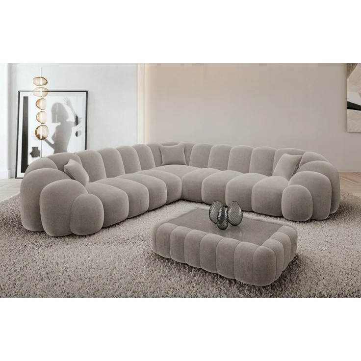 Sofa Dreams Ecksofa Rajada L Form Couch, 4-Sitzer, Design, Eckcouch, Stoffbezug